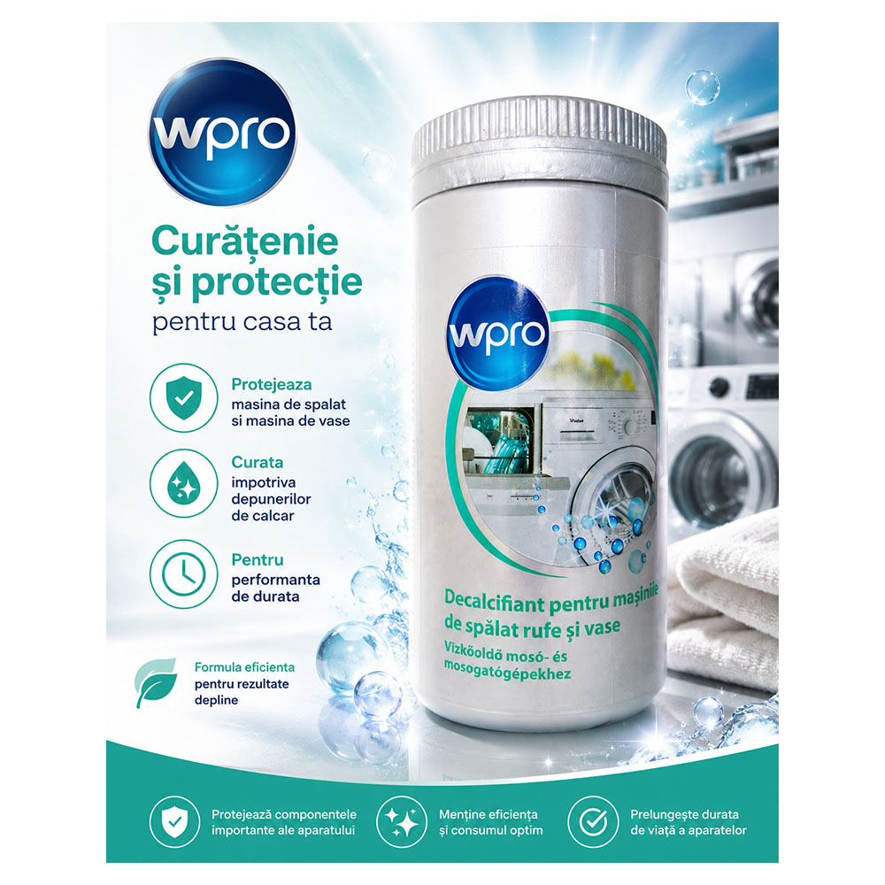 Средство для чистки посудомоечных и стиральных машин Wpro 484000008630 photo 3