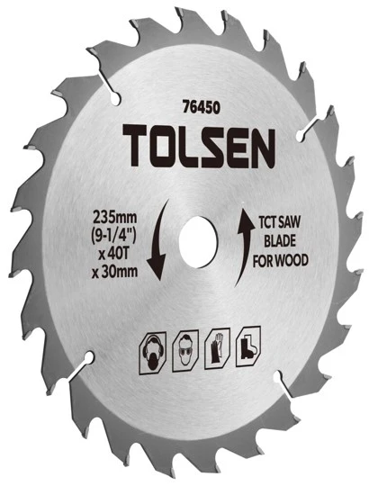 Disc circular pentru lemn 185x30mm 24T Tolsen