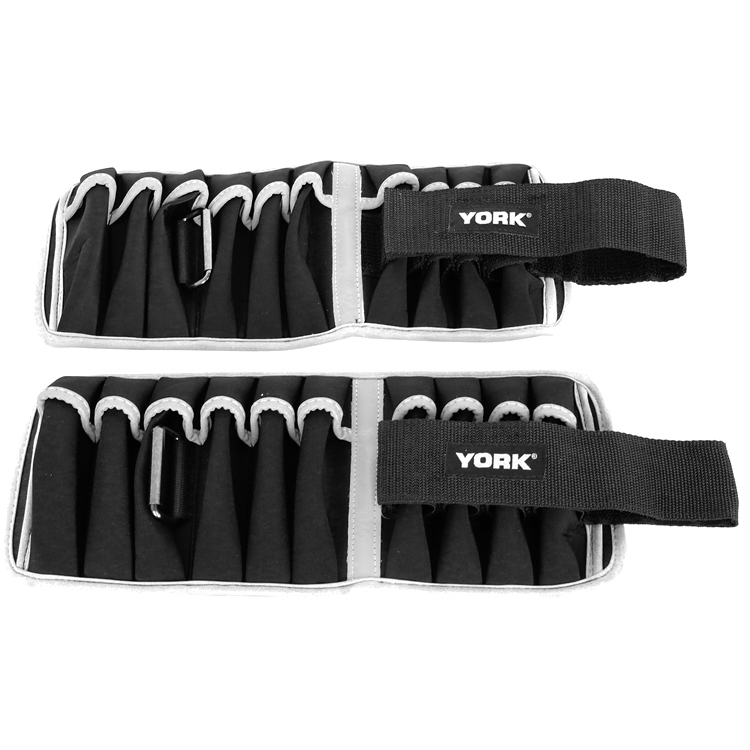 Утяжелители 2x5 кг (пара) YORK Adjustable ankle/wrist weights photo 1