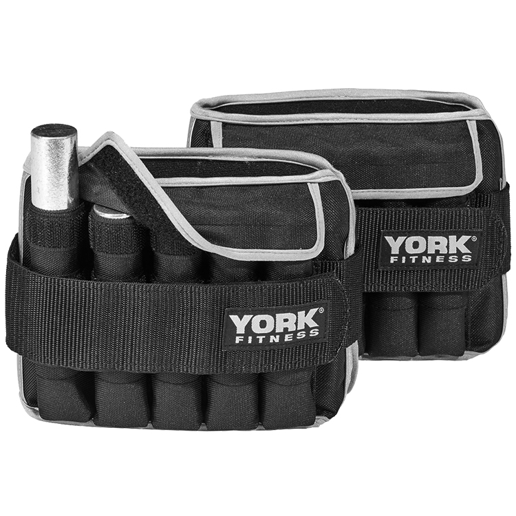 Утяжелители 2x5 кг (пара) YORK Adjustable ankle/wrist weights photo 3