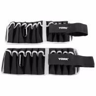 Утяжелители 2x5 кг (пара) YORK Adjustable ankle/wrist weights