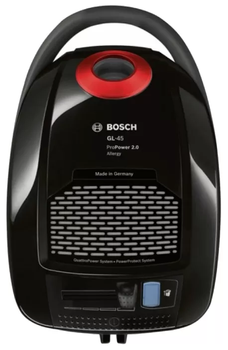 Пылесос с мешком Bosch BGB45330, 650 Вт, 74 дБ, Черный