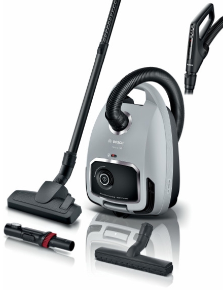 Пылесос с мешком Bosch BGB6X330 / 600Вт / Серебристый photo 2