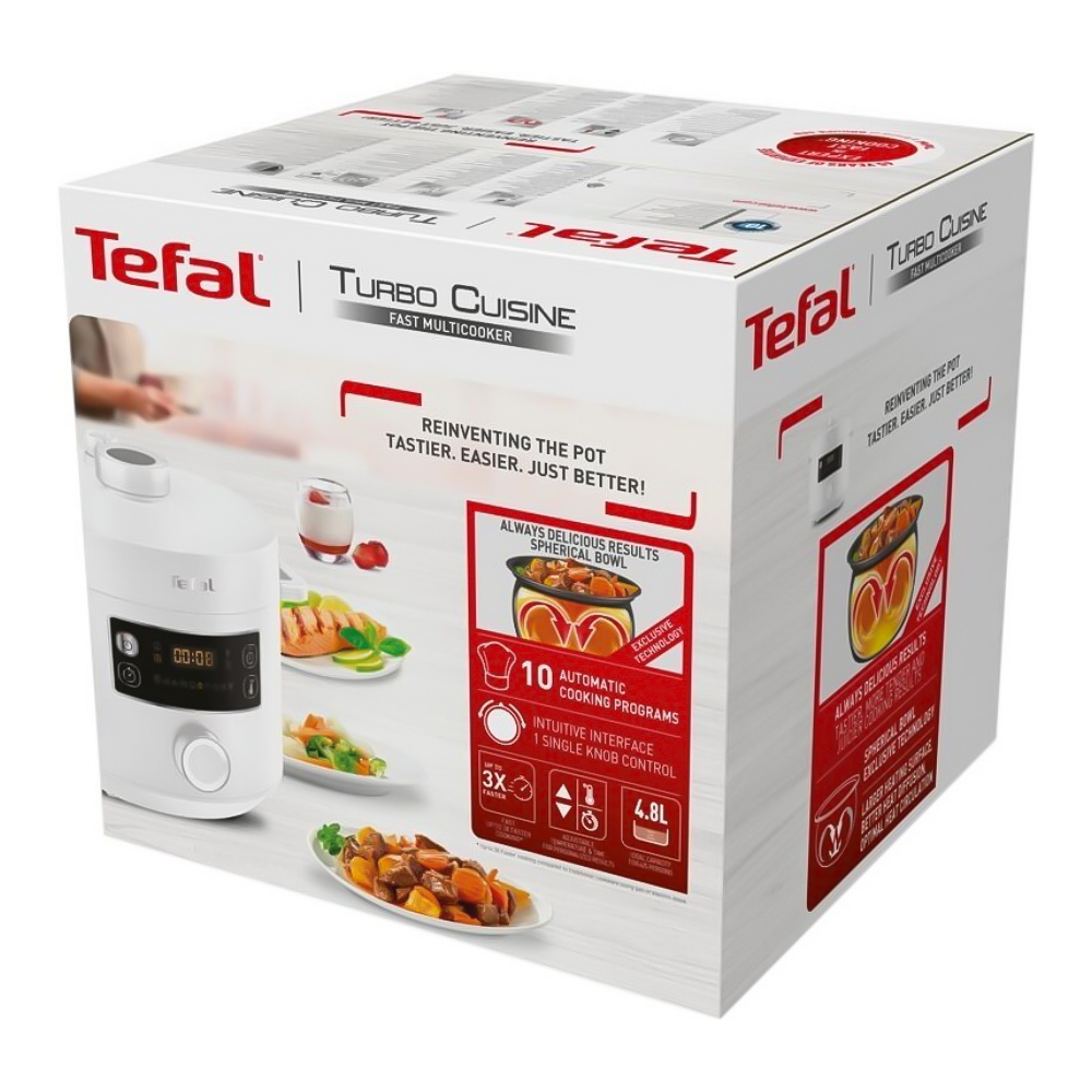 Мультиварка Tefal CY754130 /5 л и более / 1090 / 10авто-программ / Белый photo 8