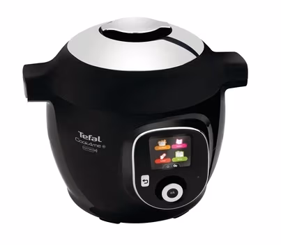 Мультиварка- скороварка Tefal CY855830, 6 л, 1600 Вт, 50 программ, Черный