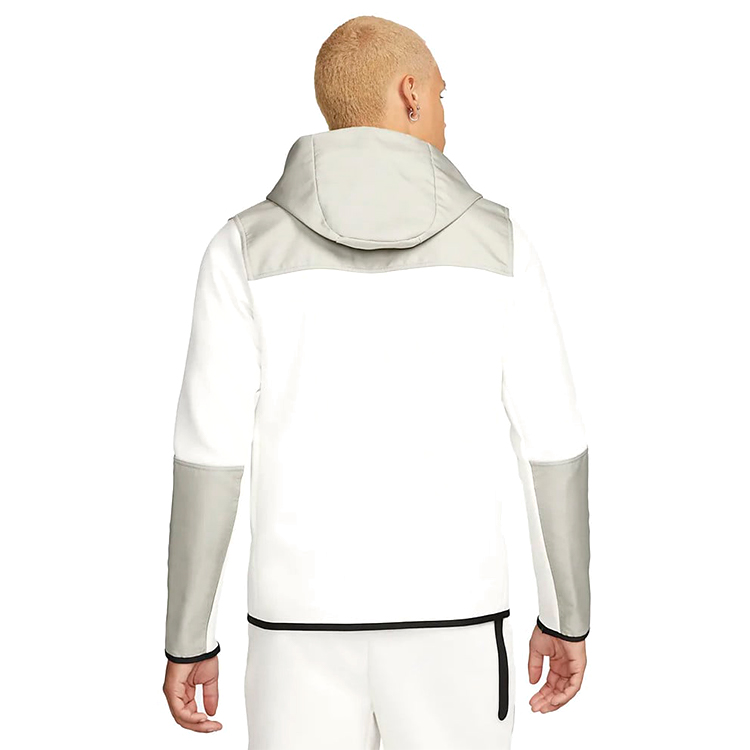 Hanorac pt bărbați Nike M NK TCH FLC OVERLAY FZ 2XL Alb photo 3
