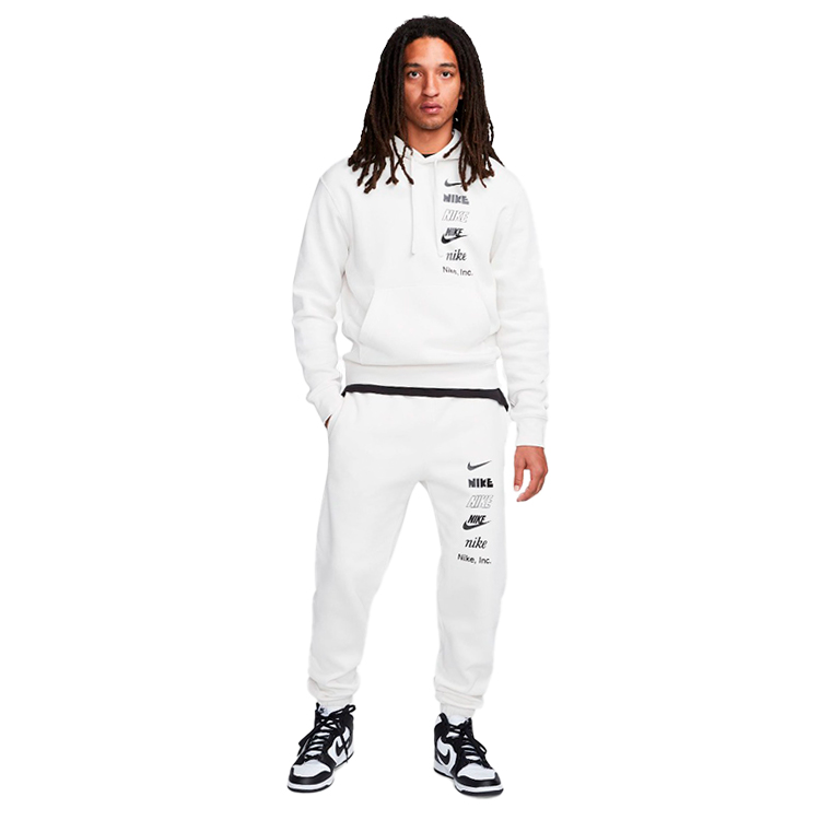 Hanorac pt bărbați Nike M NK CLUB+ BB PO HOODIE MLOGO S Alb photo 2