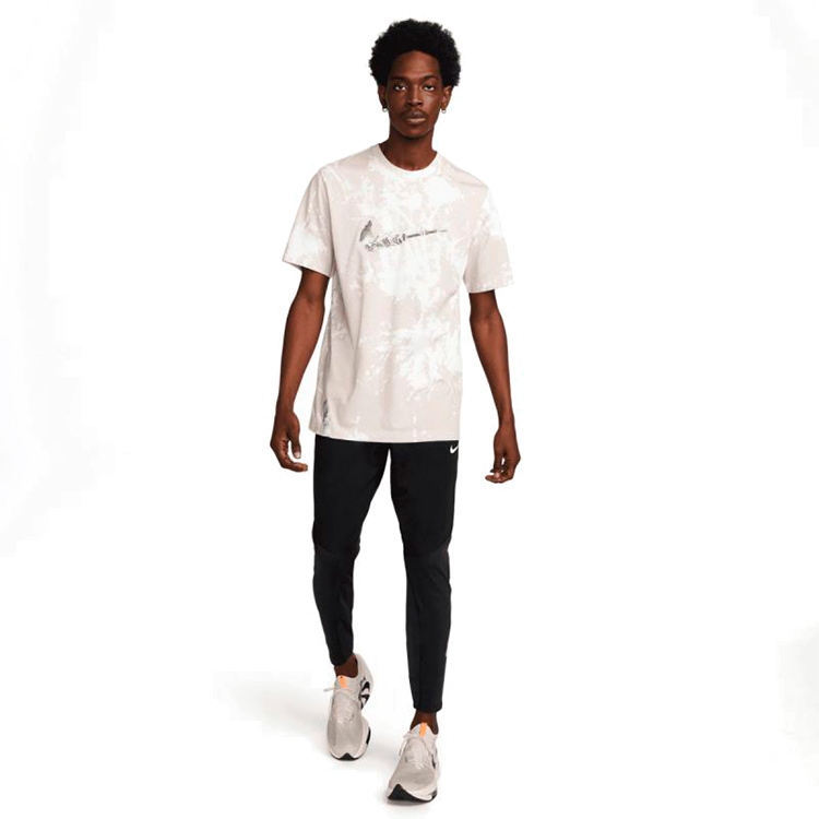 Tricou bărbătesc Nike M NK DF TEE RUN DIVISN AOP S Alb photo 3