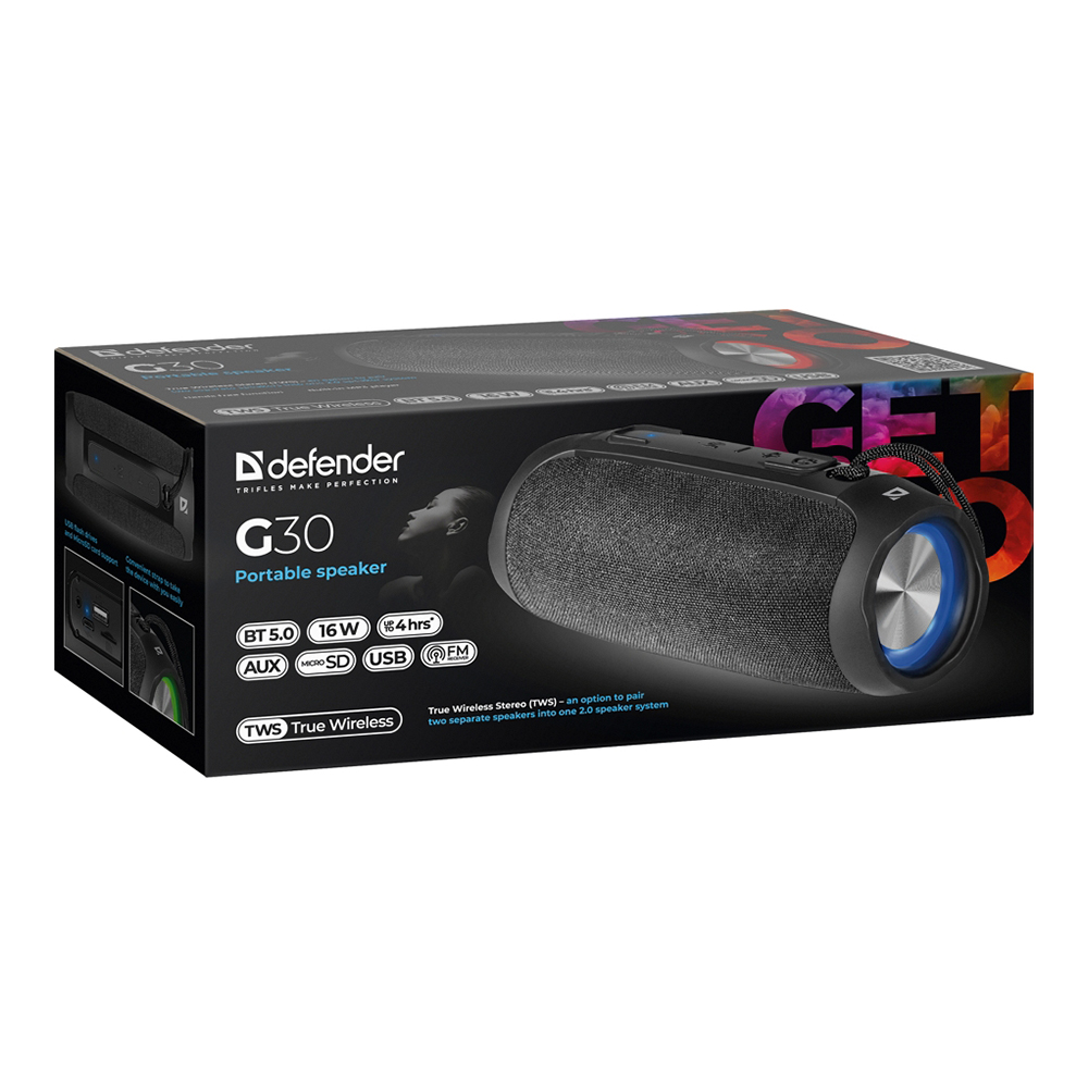 Портативная колонка Defender G30 Черный photo 7
