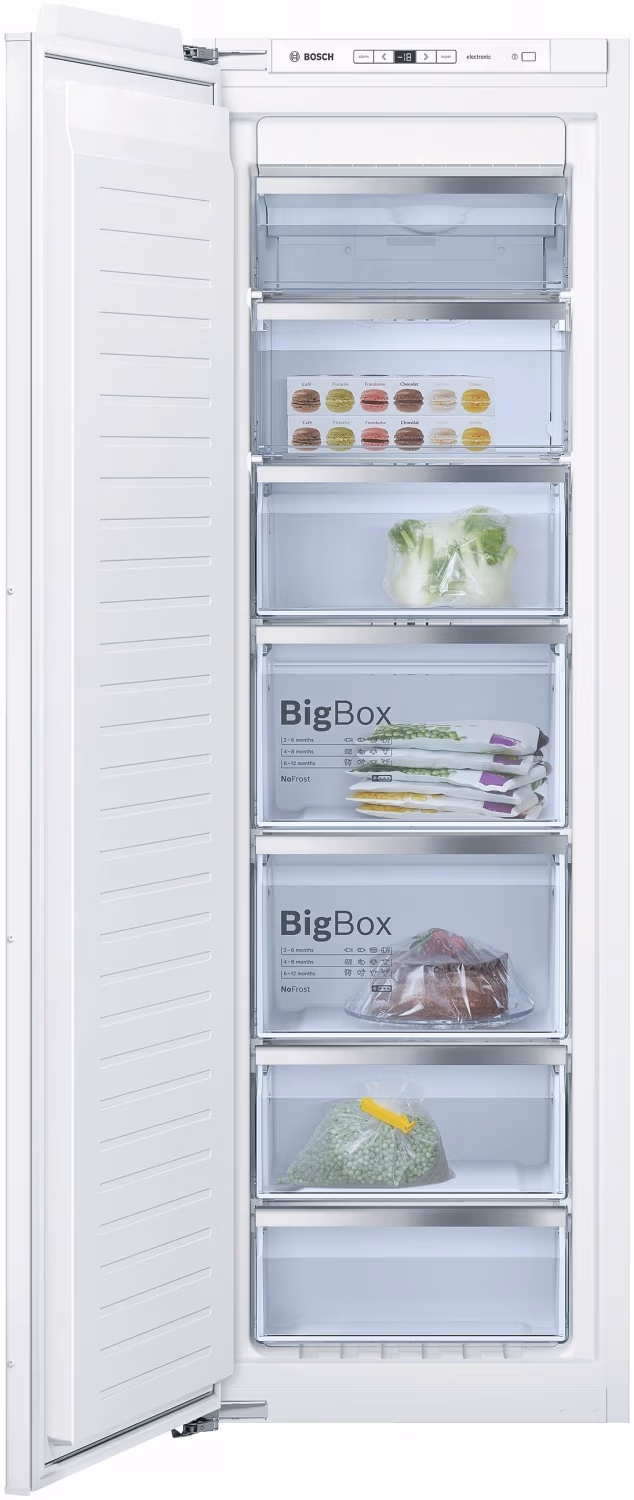 Встраиваемая морозильная камера Bosch GIN81AE30, 211 л, 177.2 см, 55.8 см, A++, Белый 
