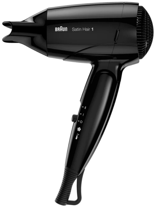 Uscator de par Braun HD130 1200W Negru photo 1 Uscator de par Braun HD130 1200W Negru photo 1