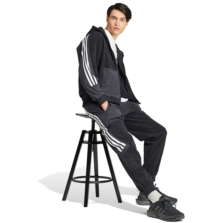 Hanorac pt bărbați Adidas M FI 3S FZ Q4 S Negru photo 7