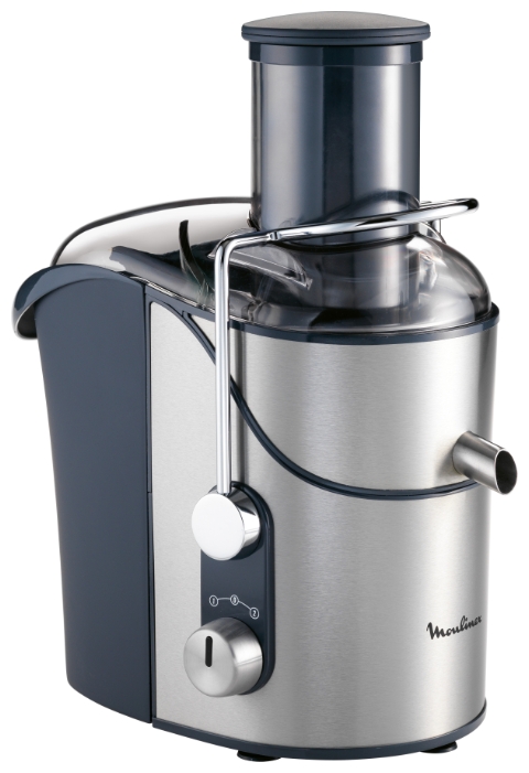 Соковыжималка центробежная Moulinex JU655H30, 1.25 л, 1200 Вт, 2 скоростей, Серый с черным photo 1