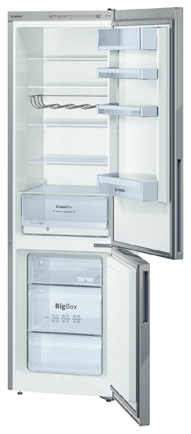 Frigider cu doua usi Bosch KGV39VI30 / 344 l / 201 cm / A++ / Gri photo 2