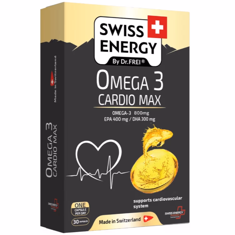 Vitamine Swiss Energy Swiss Energy Omega-3 CARDIO MAX blister 30 capsules