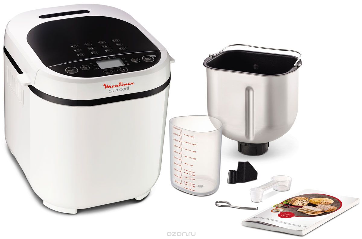 Хлебопечь Moulinex OW210130 , 500 гр, 650 Вт, Белый photo 5