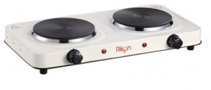 Plita de masa electrica Rikon RKN30, 2 arzatoare, 2000 W, Alb thumbnav