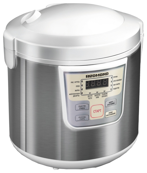 Multifierbator Redmond RMCM30 / / 900 / 6 programe / Alb cu inox photo 1 Multifierbator Redmond RMCM30 / / 900 / 6 programe / Alb cu inox photo 1