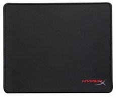 HYPERX FURY S Gaming Mouse Pad Medium, Natural Rubber, Size 360mm x 300mm x 3.5 mm, Seamless, Stitched edges, Densely woven surface for accurate optical tracking, Compatible with optical or laser mice, Black thumbnav 1