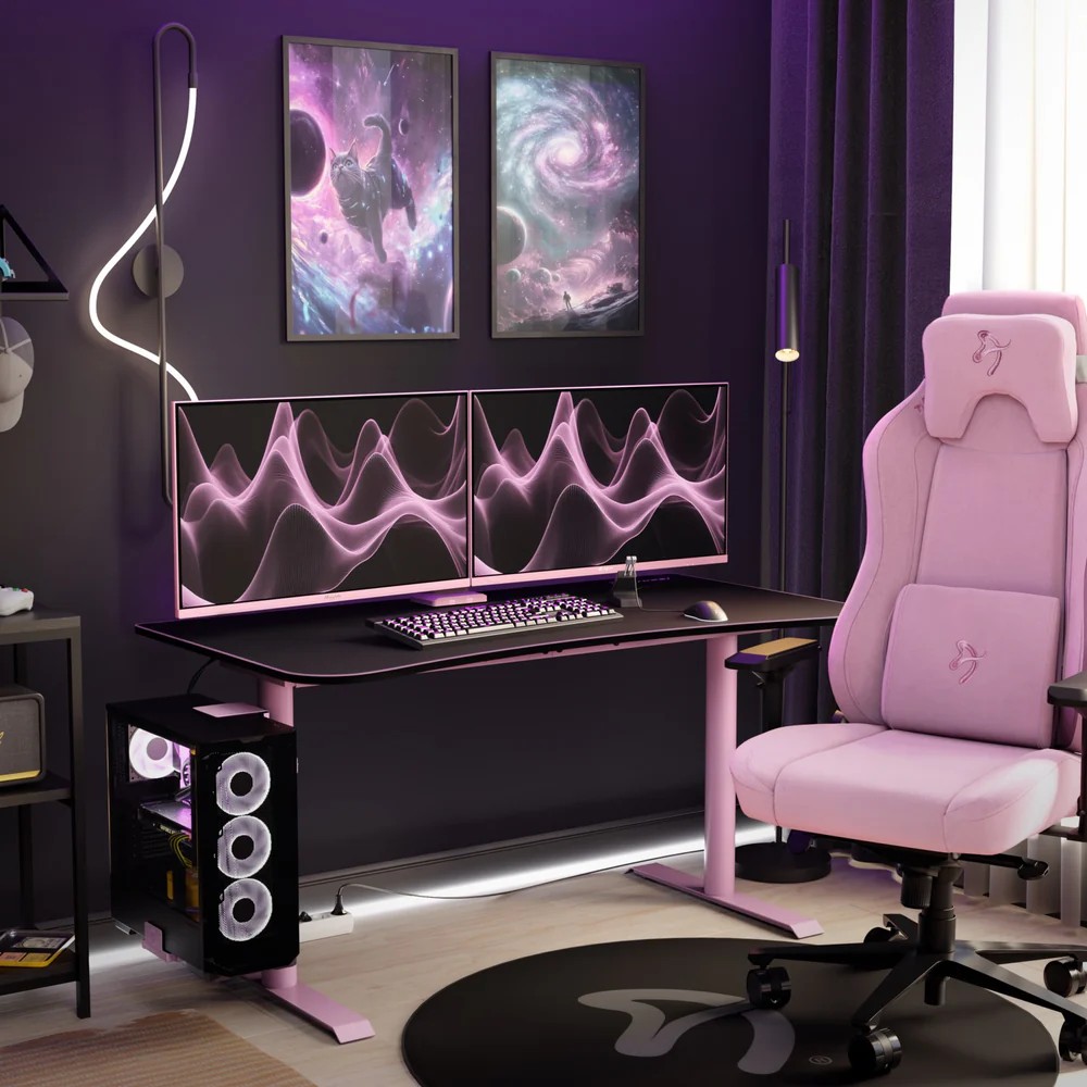 32.0” Monitor Gaming AROZZI Nova/ QHD/ 1ms/ 180Hz/ Pink photo 6