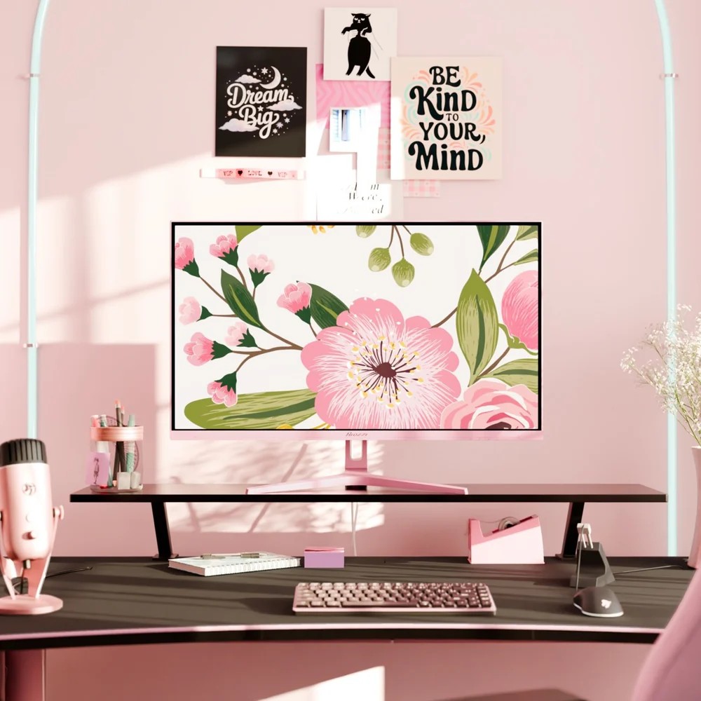 32.0” Monitor Gaming AROZZI Nova/ QHD/ 1ms/ 180Hz/ Pink photo 7