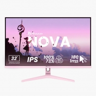 32.0” Monitor Gaming AROZZI Nova/ QHD/ 1ms/ 180Hz/ Pink thumbnav 1