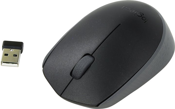 Logitech Wireless Mouse M171 Black, Optical Mouse for Notebooks, Nano receiver,  Black, Retail photo 3