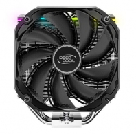 DEEPCOOL Cooler ”AS500 PLUS”, with A-RGB LED Strip, LGA2066/2011/1851/1700/1200/115x & AM5/AM4, up to 220W, 2x fans: TF140S PWM 140х140х25mm, 500~1200rpm, 19.2 ~31.5 dB(A), 70.81 CFM, 4-pin, ARGB LED Controller included, Fluid Dynamic Bearing, 5x 6mm Coop thumbnav 3