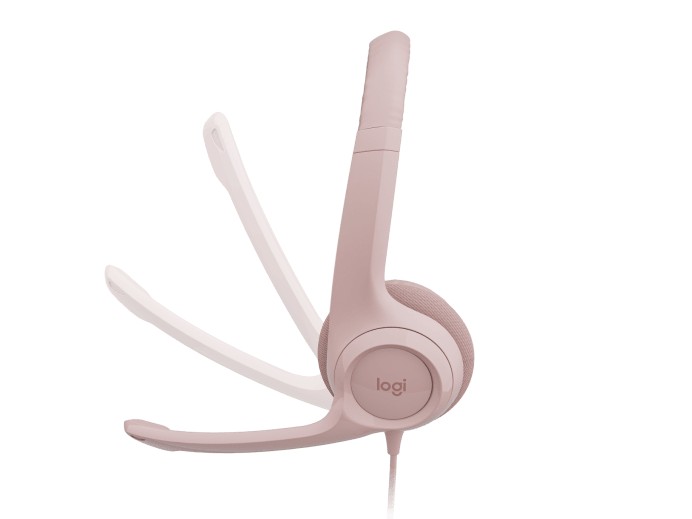 Наушники Logitech USB H390, Rose photo 3