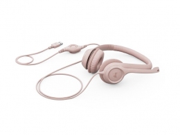 Наушники Logitech USB H390, Rose thumbnav 4