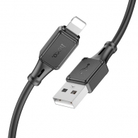 Cablu USB la Lightning HOCO “X101 Assistant” / 1m / Silicone / up to 2.4A / Black thumbnav 1