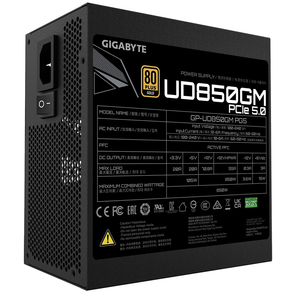 Bloc de alimentare 850W GIGABYTE GP-UD850GM PG5 photo 6