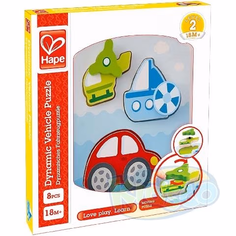 Hape E1607A Dynamic Vehicle Puzzle