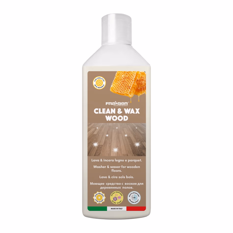 Detergent cu ceara p/u pardosele din lemn,CLEAN&WAX WOOD 1L 