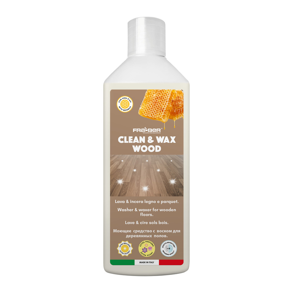Моющее средство с воском для деревянных полов, CLEAN&WAX WOOD 1л photo 1 Моющее средство с воском для деревянных полов, CLEAN&WAX WOOD 1л photo 1