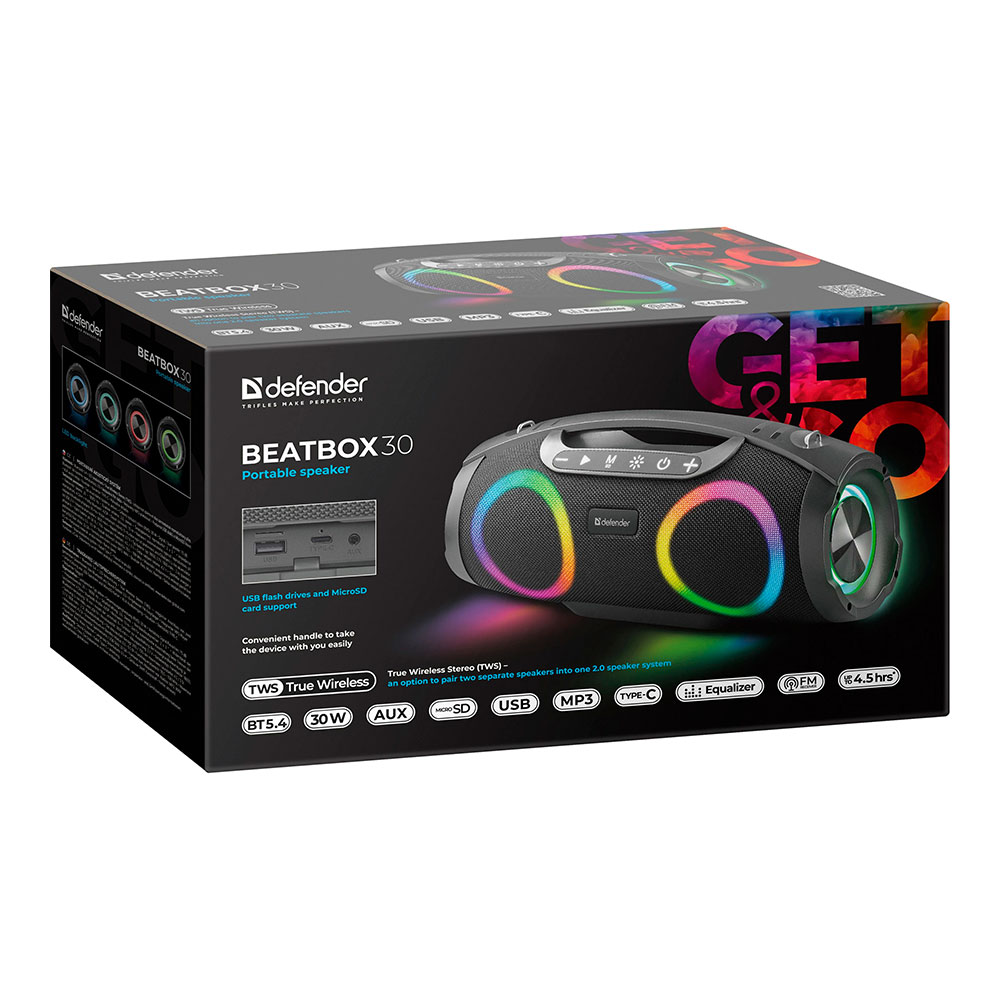 Портативная колонка Defender Beatbox 30 photo 10