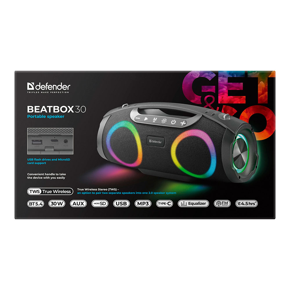 Портативная колонка Defender Beatbox 30 photo 11