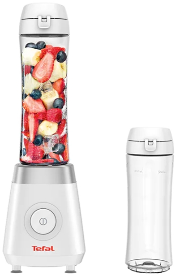 Блендер Tefal BL1KJ131, 300 Вт, 1 скоростей, Белый photo 1 Блендер Tefal BL1KJ131, 300 Вт, 1 скоростей, Белый photo 1