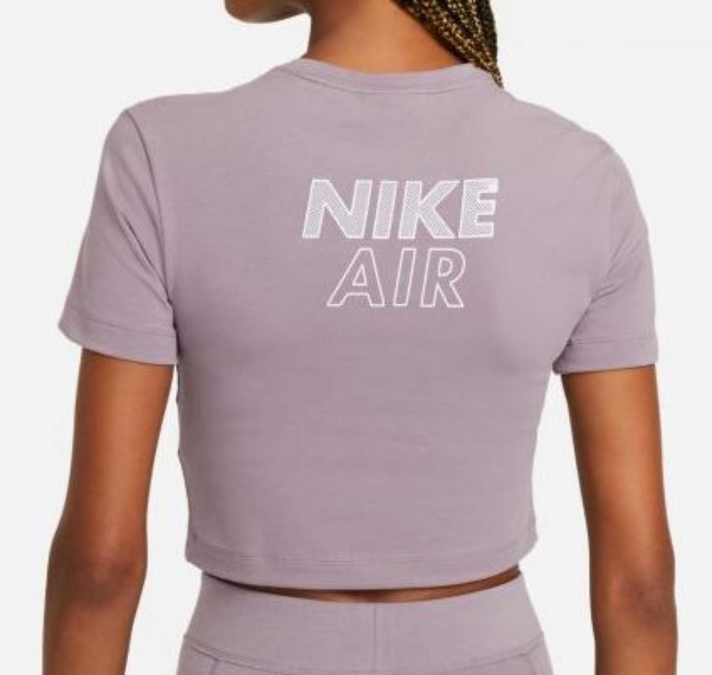 Tricou Nike W NSW AIR SS TOP CROP XS Violet Femei photo 2