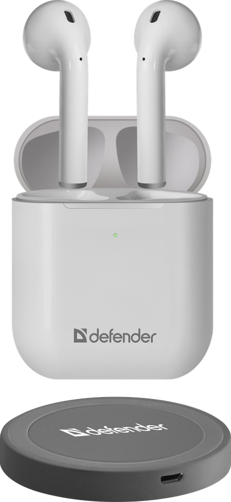Наушники Defender Twins 631 Белый Беспроводные / Дом и Офис / Белый photo 4