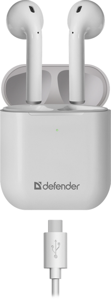 Наушники Defender Twins 631 Белый Беспроводные / Дом и Офис / Белый photo 6