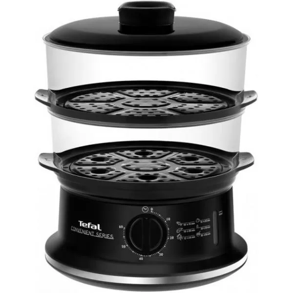 Пароварка Tefal VC140131, 6 л, 900 Вт, Чёрный