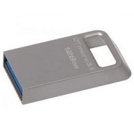 128GB USB3.1 Kingston DataTraveler Micro 3.1, Metal casing, Compact and lightweight, World’s smallest USB Flash drive (Read 100 MByte/s, Write 15 MByte/s) thumbnav 1