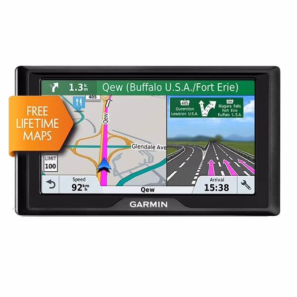 GARMIN Drive 61 LMT-S, Licence map Europe+Moldova, 6.0" LCD (800*480), MicroSD, Garmin Guidance 2.0, Junction view, Lane assist, Foursquare POIs, Lifetime traffic updates, Speaks street names, Trip planner, Battery life up to 1 hours, 170.8g 