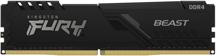 8GB DDR4-3000 Kingston FURY® Beast DDR4, PC24000, CL15, 1.35V, 1Gx8, Auto-overclocking, Asymmetric BLACK low-profile heat spreader, Intel XMP Ready (Extreme Memory Profiles) photo 1