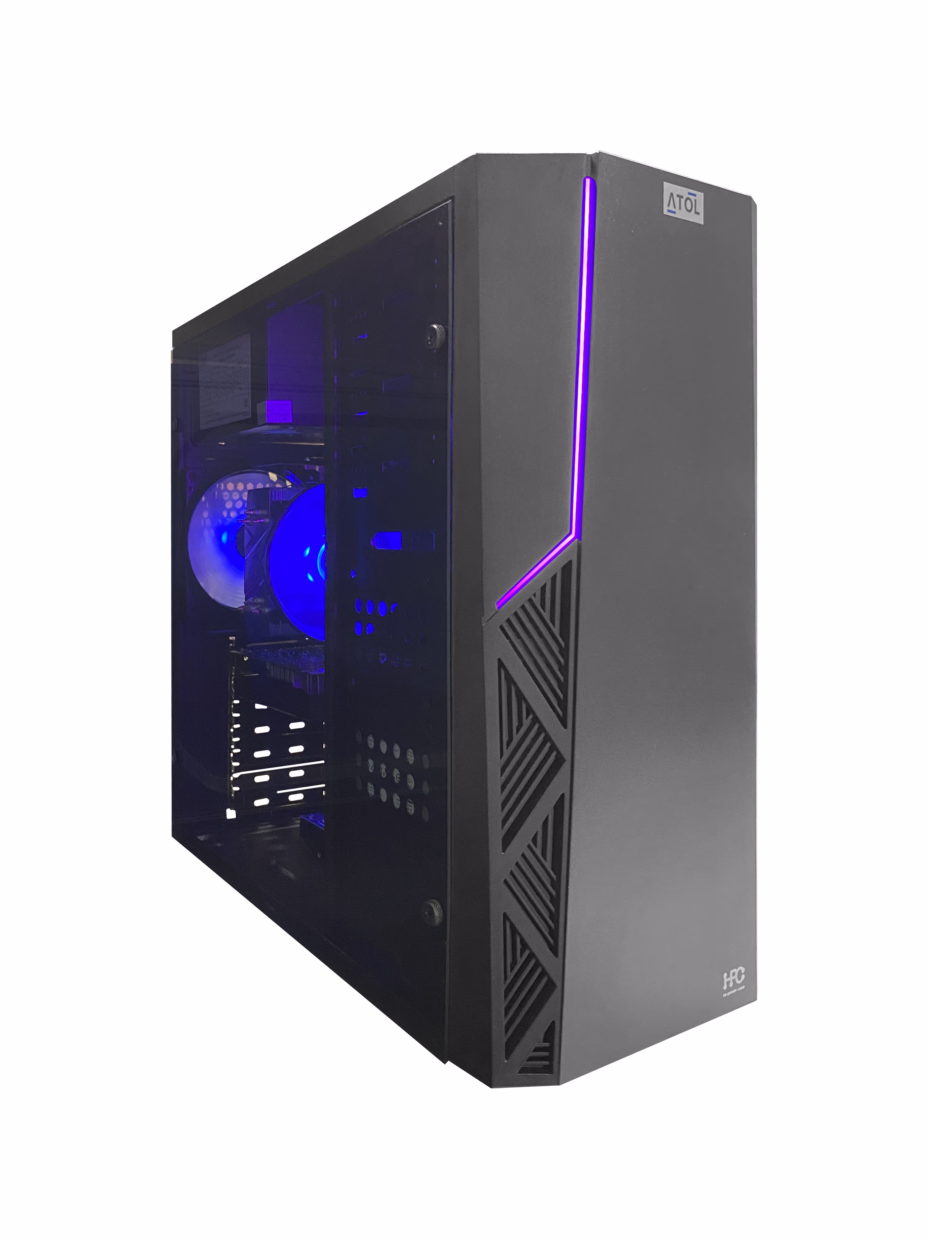 ATOL PC1070MP - Gamer #4 v2: Intel Quad-Core i3-10100F 4C/8T 3.6-4.3GHz/ Asus H410M-K/ RAM 8GB DDR4 2666/ SSD 2.5" Crucial BX500 480GB + 3.5" HDD 2.0TB/ VGA Radeon RX560 4GB/ Case HPC P-02 ATX/ PSU 650W, OS Linux 