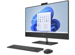 All-in-One PC - 32" HP Pavilion 32-b0003ci 31.5" QHD BV IPS, Intel Core i7-12700T, RAM 16GB (2x8GB) DDR4 3200 SODIMM, 512GB M.2 2280 PCIe NVMe SSD, NVIDIA GeForce RTX 3050 Ti 4GB, CR, QHD 5MP IR Cam, WiFi6 + BT5, 3xHDMI IN, USB-C, LAN, KB and MS Black Wir thumbnav 3