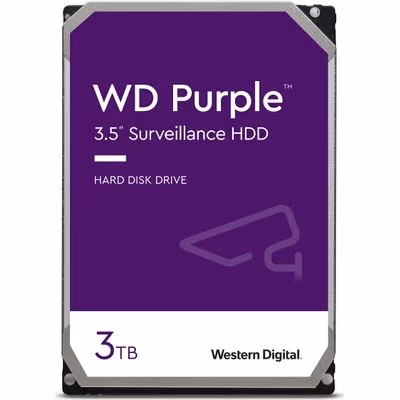 3.5” HDD Western Digital Caviar Purple WD33PURZ / 3TB / IntelliPower / 256MB 