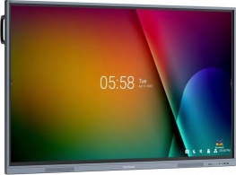 ViewSonic IFP7533, EDUCATION - Classroom Essentials, 75”(3840x2160), Android 11, 20 Multi Touch, 9H, 350nits, 4000:1, 4GB RAM / 32GB Storage, OPSx1, HDMI-inx2, HDMI outx1, VGAx1, USB-Ax4, USB-Bx1, USB-C, Earphonex1, Audiox1, RS232,  Black thumbnav 2
