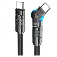 Кабель Type-C на Type-C HOCO “U118 Triumph” / 1.2m / Zinc alloy / 60W / up to 3A / Black thumbnav 1